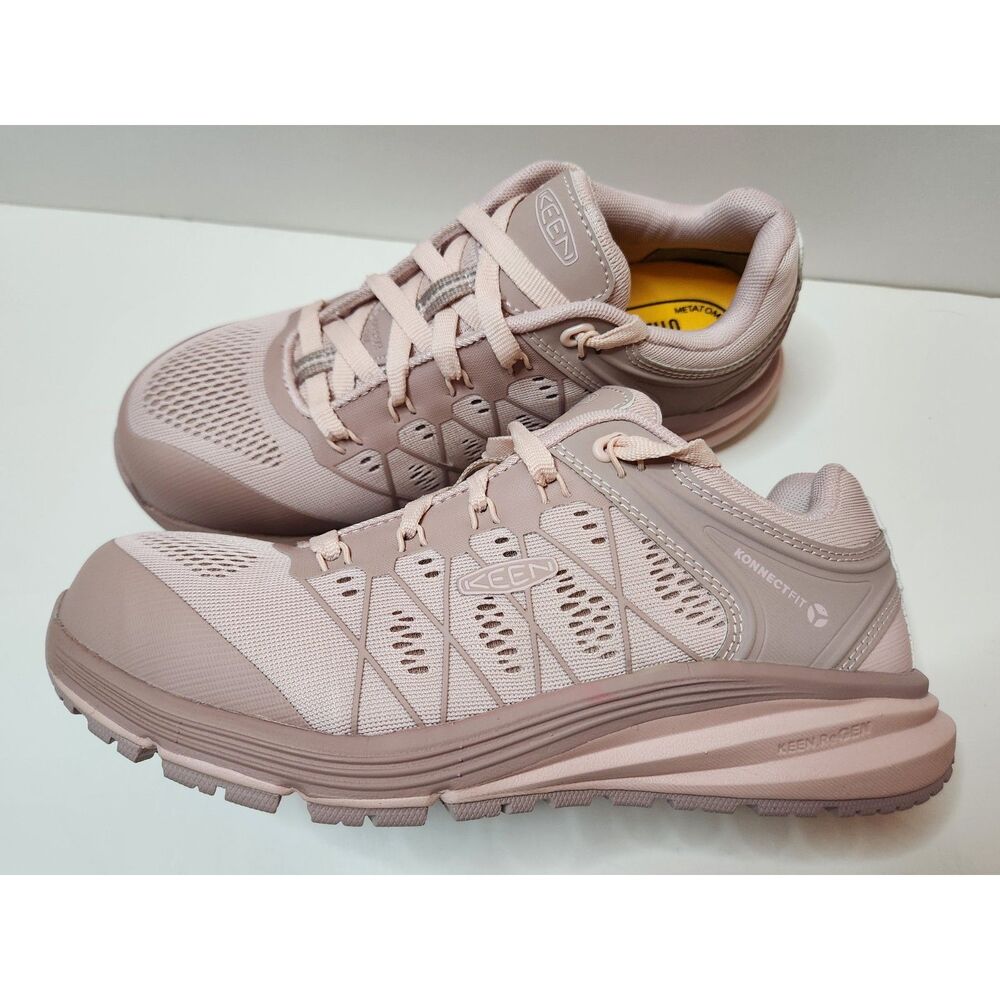 Keen Vista Energy Safety Toe Women’s Work Shoes Size 8 Fawn Peach Whip